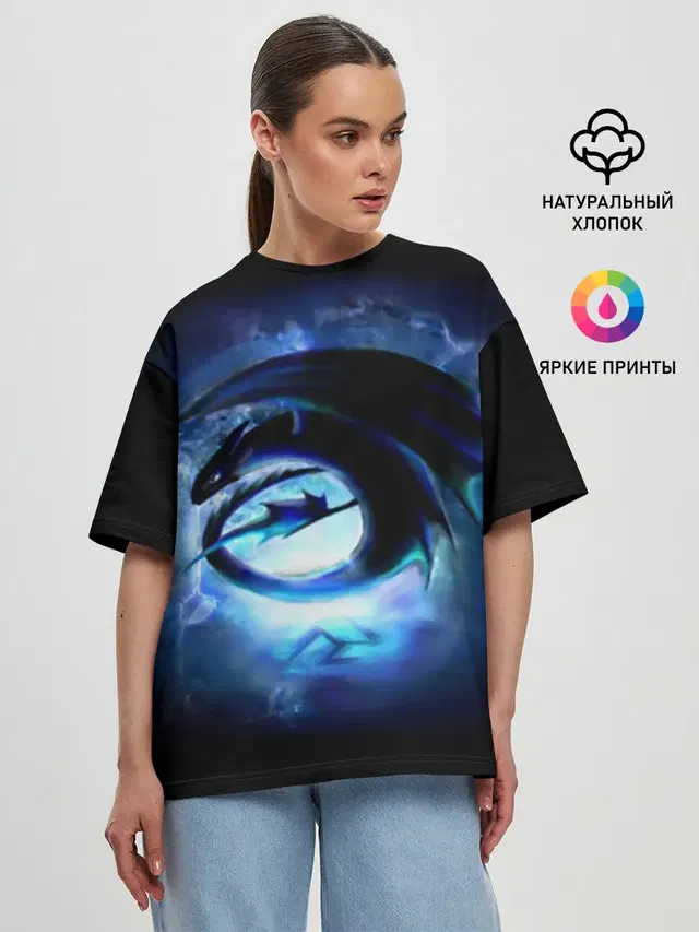 Женская футболка оверсайз