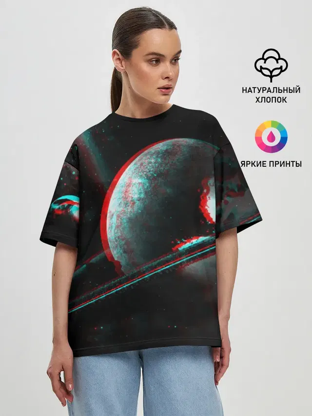 Женская футболка оверсайз