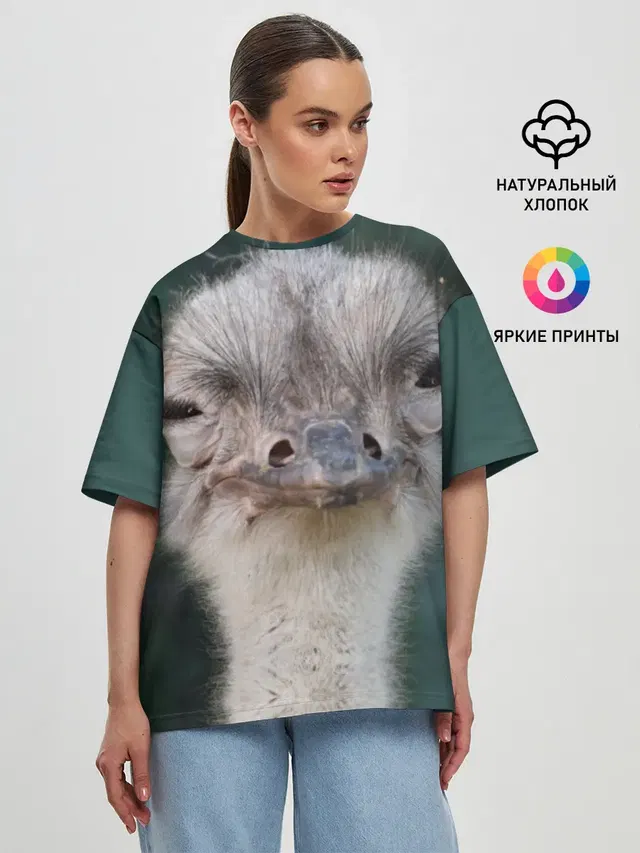 Женская футболка оверсайз