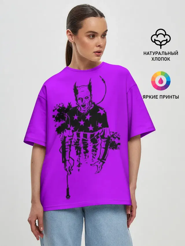Женская футболка оверсайз