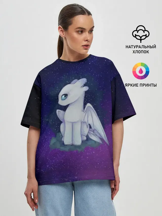 Женская футболка оверсайз