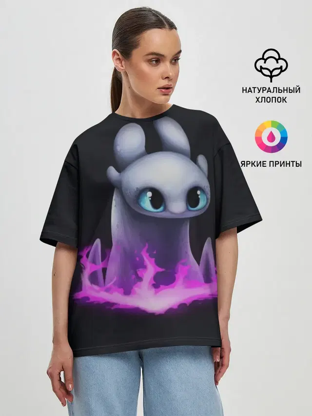 Женская футболка оверсайз