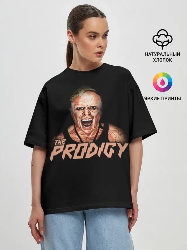Женская футболка оверсайз с принтом «Prodigy — The Prodigy»
