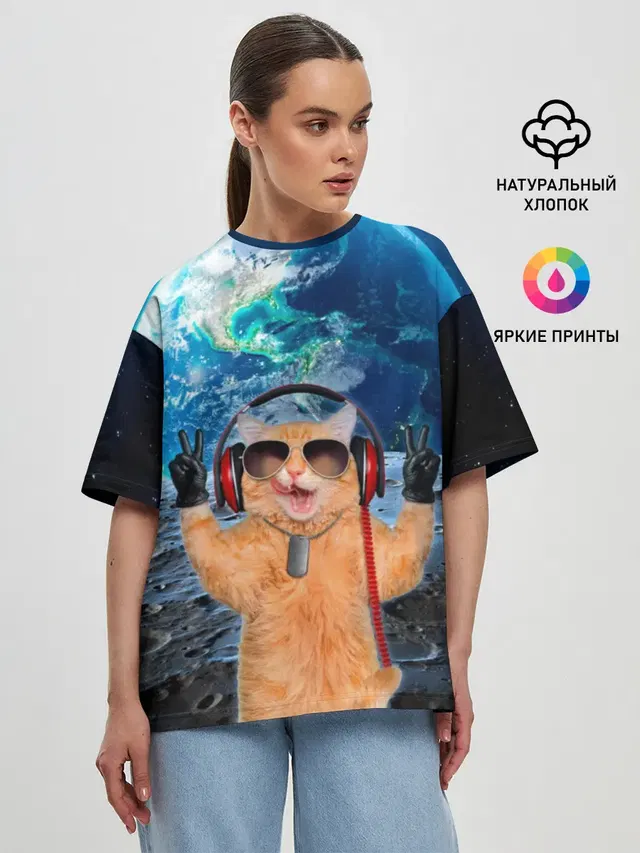 Женская футболка оверсайз
