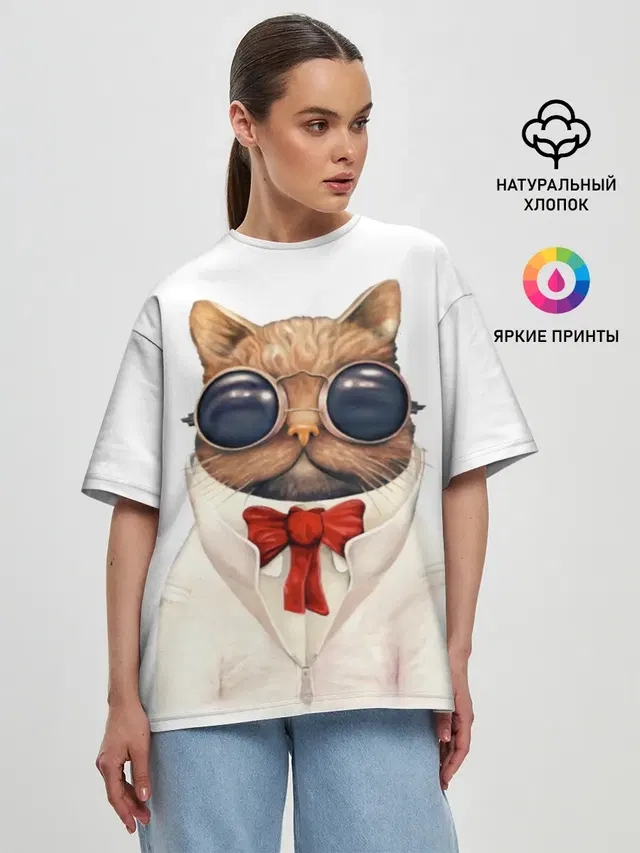 Женская футболка оверсайз