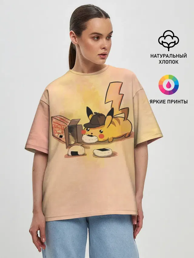 Женская футболка оверсайз