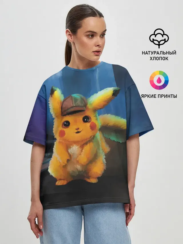 Женская футболка оверсайз