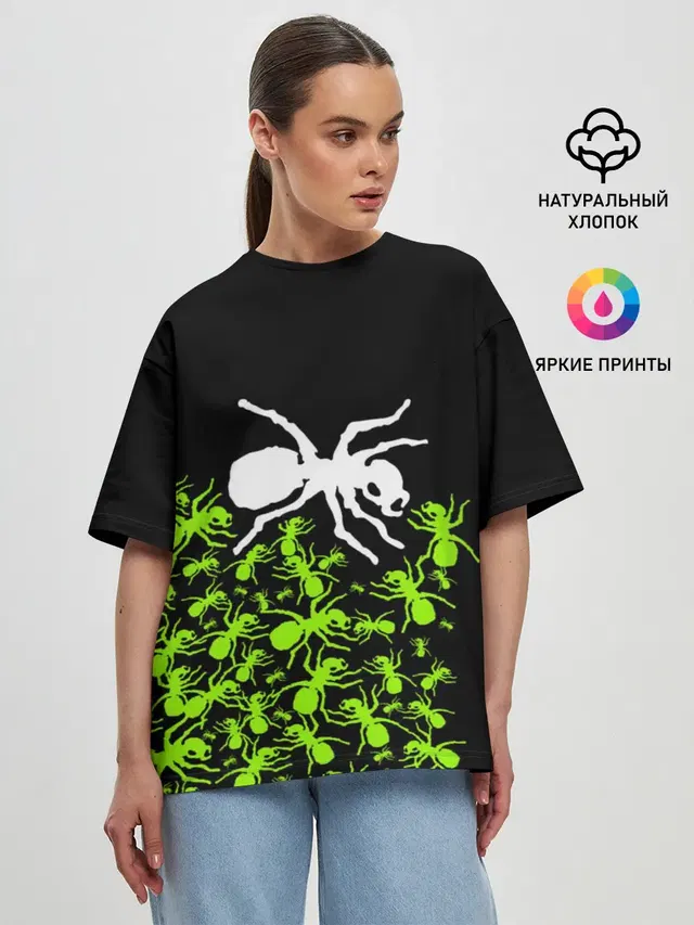 Женская футболка оверсайз