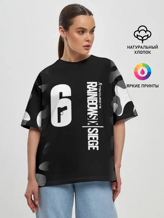 Женская футболка оверсайз