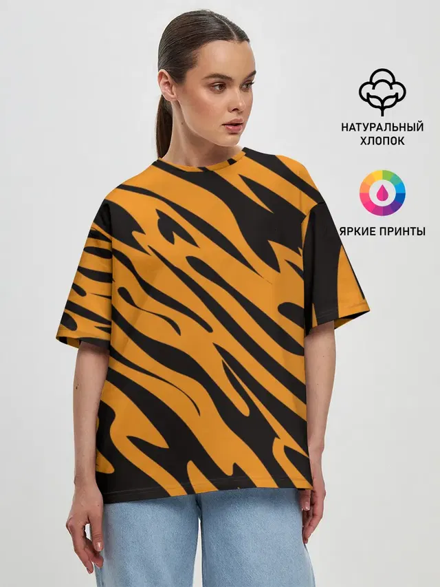 Женская футболка оверсайз