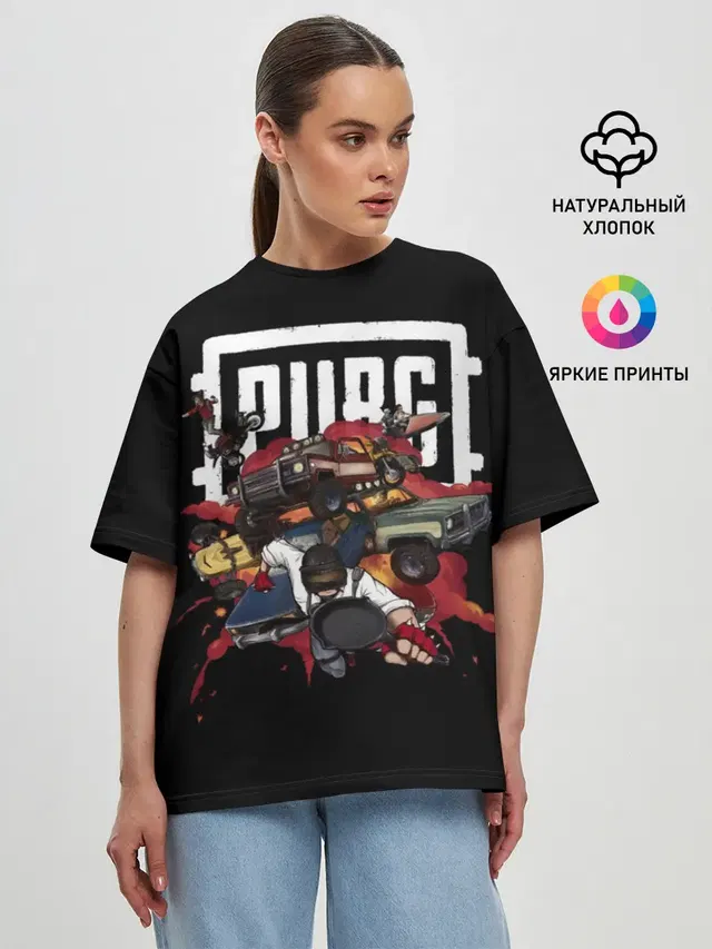 Женская футболка оверсайз