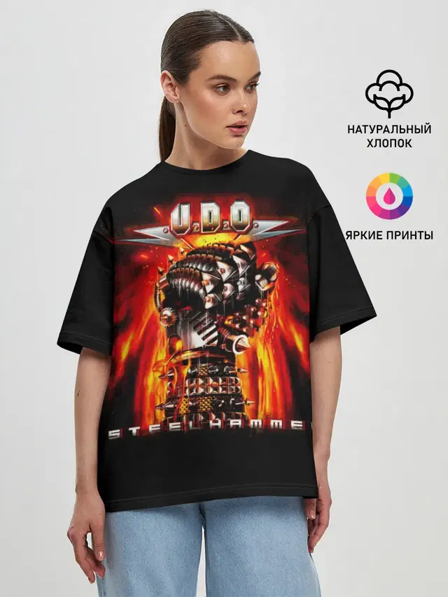 Женская футболка оверсайз