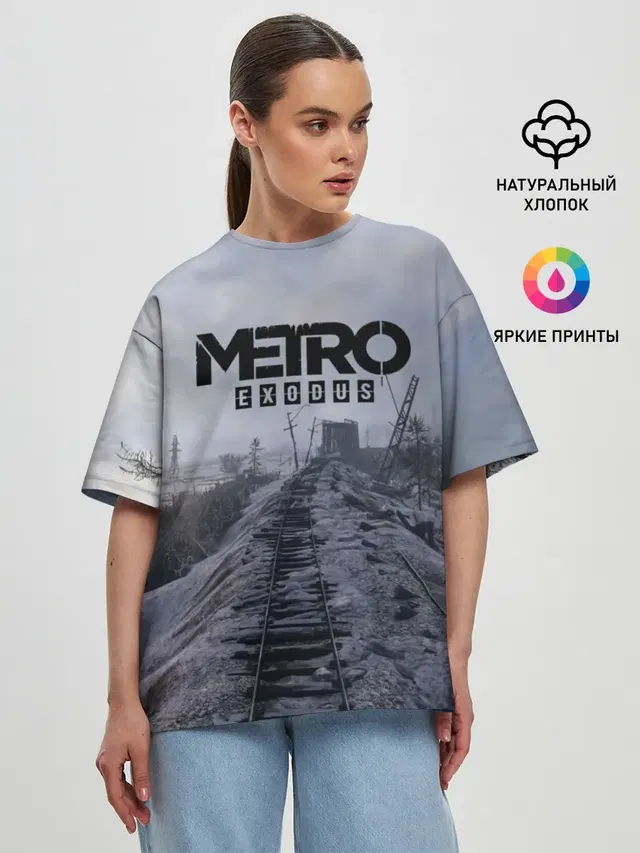 Женская футболка оверсайз