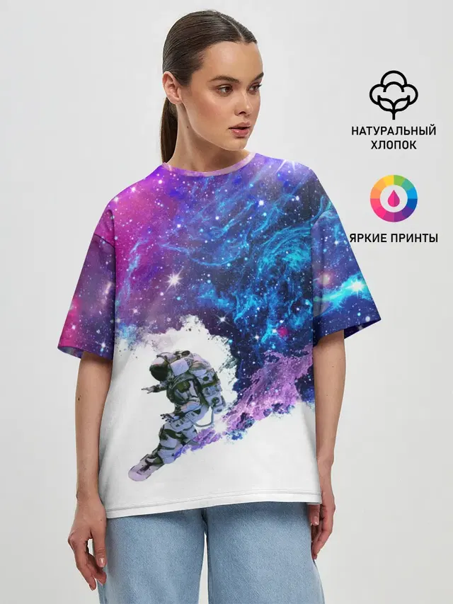 Женская футболка оверсайз