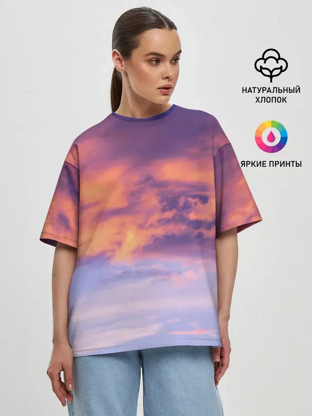 Женская футболка оверсайз
