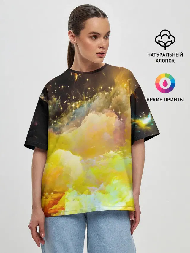 Женская футболка оверсайз