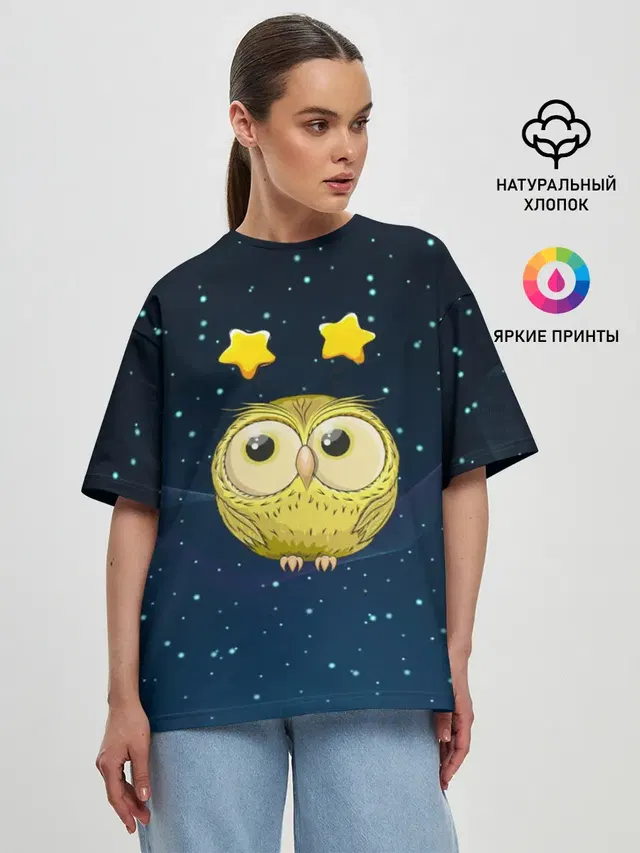 Женская футболка оверсайз