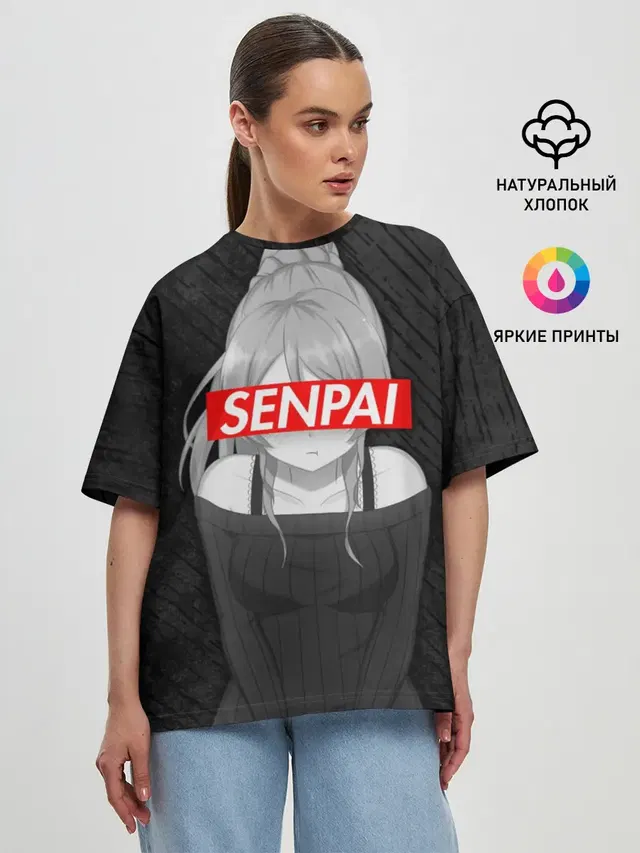 Женская футболка оверсайз