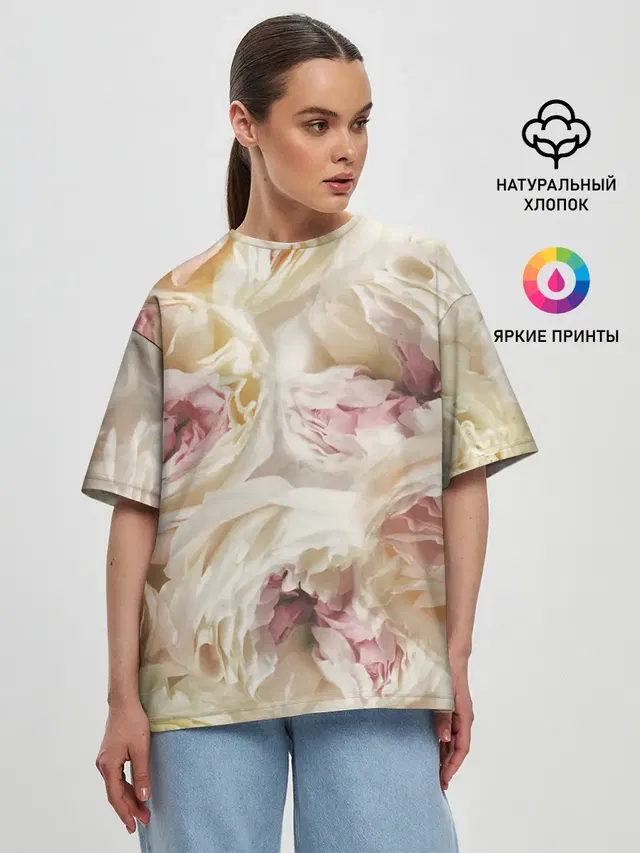 Женская футболка оверсайз