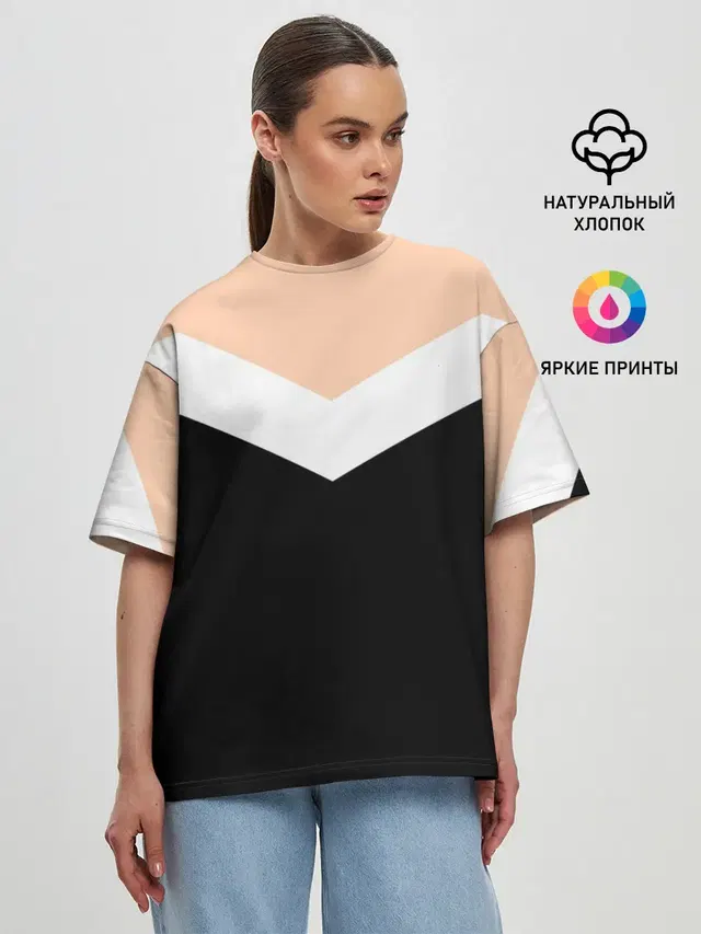 Женская футболка оверсайз