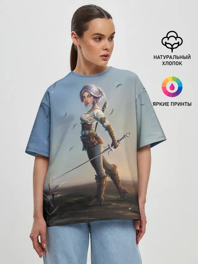 Женская футболка оверсайз