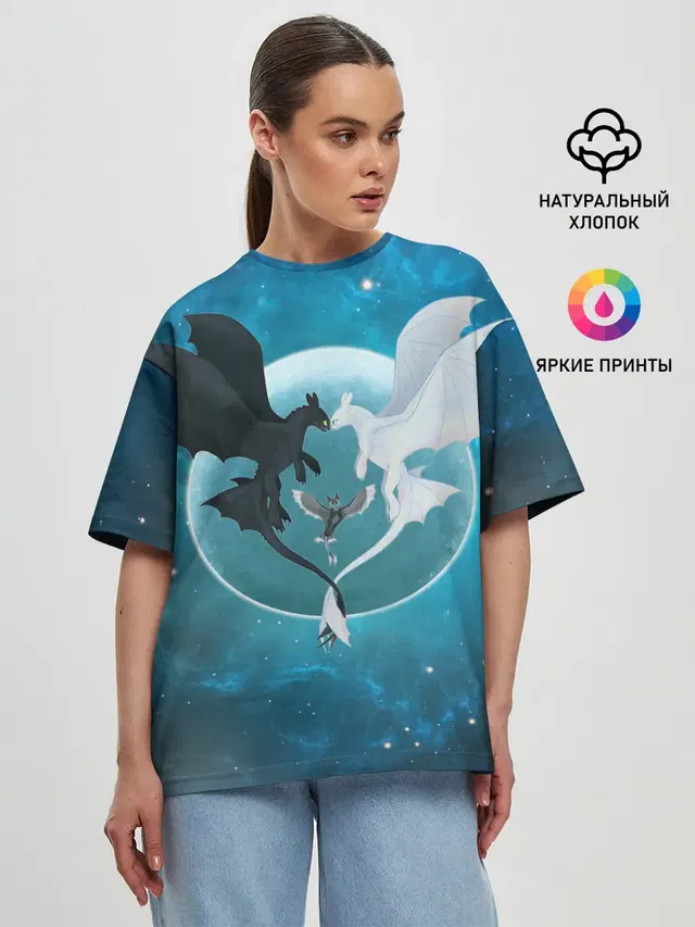 Женская футболка оверсайз