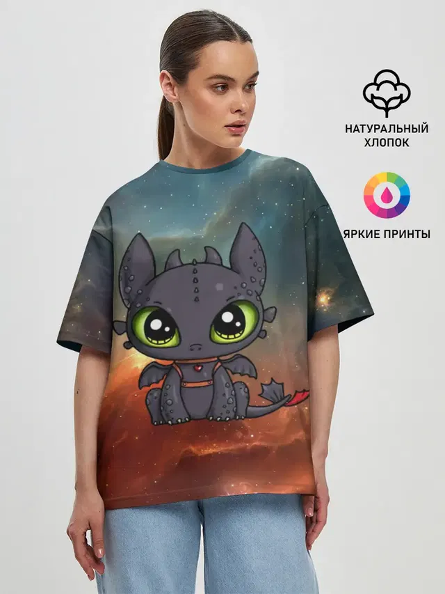 Женская футболка оверсайз