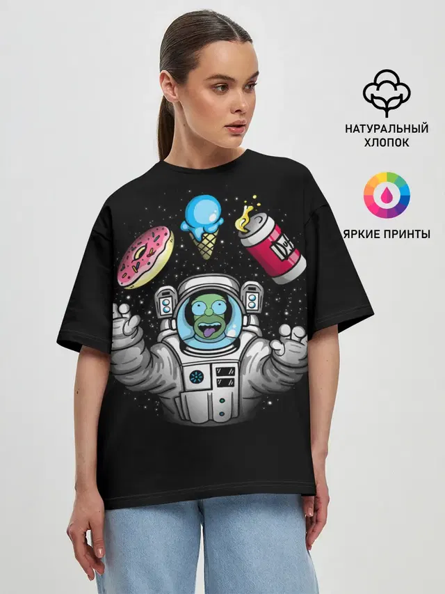 Женская футболка оверсайз