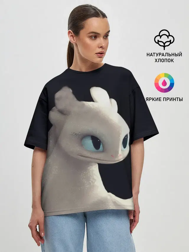 Женская футболка оверсайз