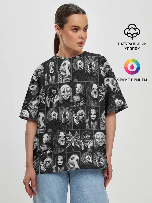 Женская футболка оверсайз
