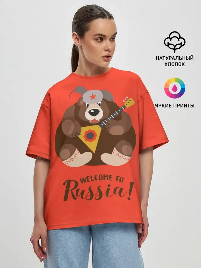 Женская футболка оверсайз