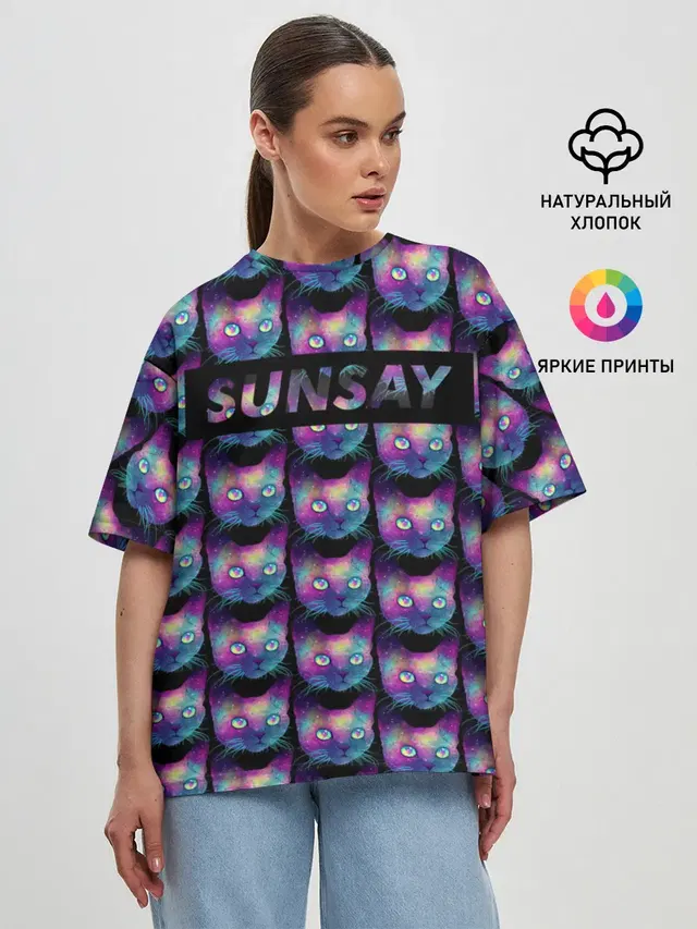 Женская футболка оверсайз