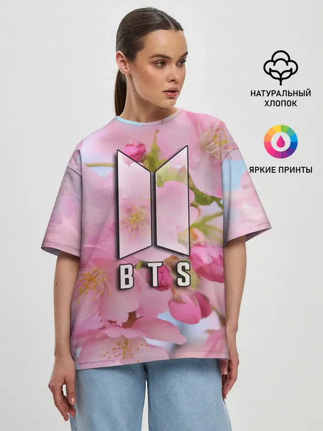 Женская футболка оверсайз
