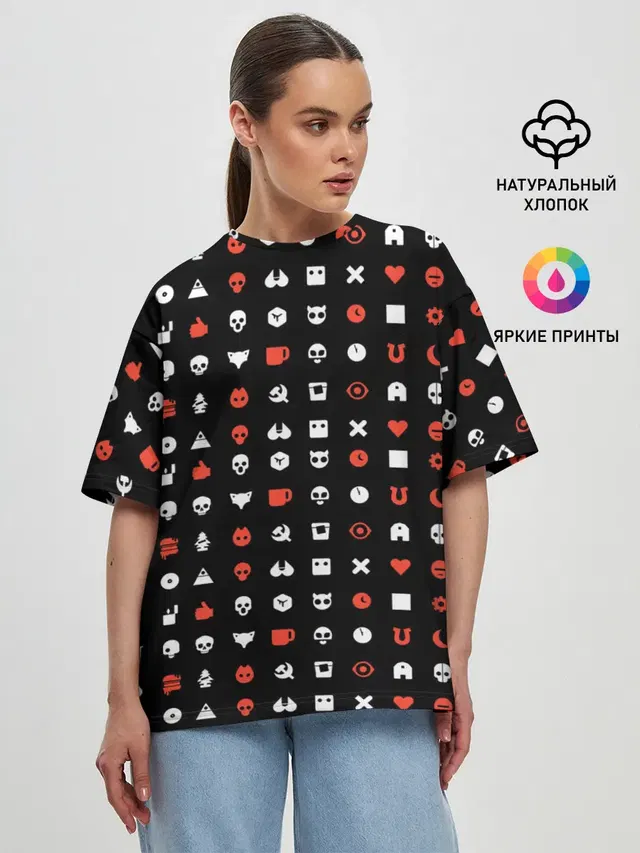 Женская футболка оверсайз