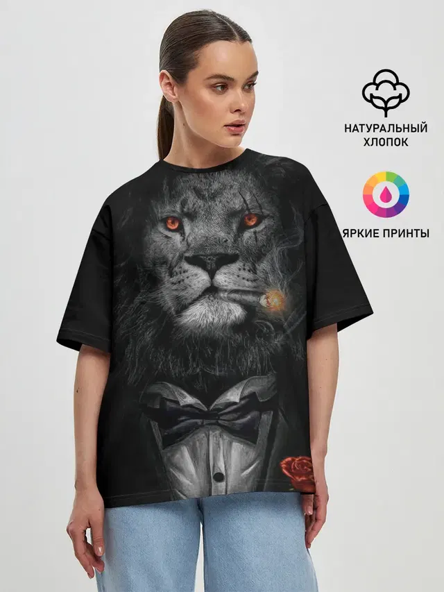 Женская футболка оверсайз