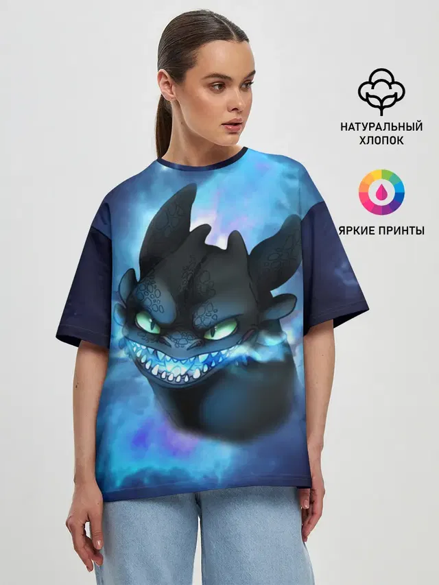 Женская футболка оверсайз