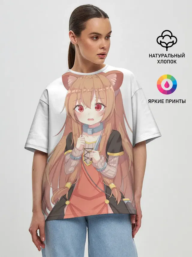 Женская футболка оверсайз