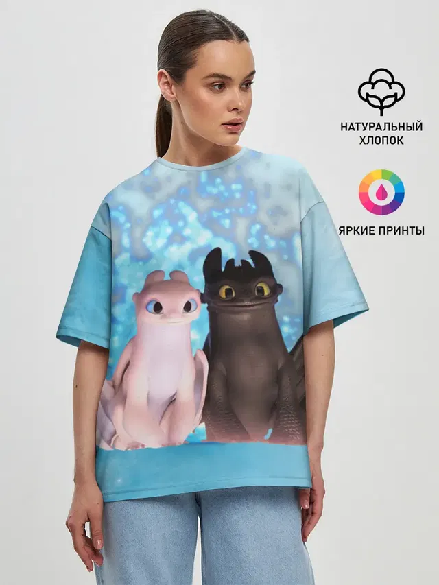 Женская футболка оверсайз