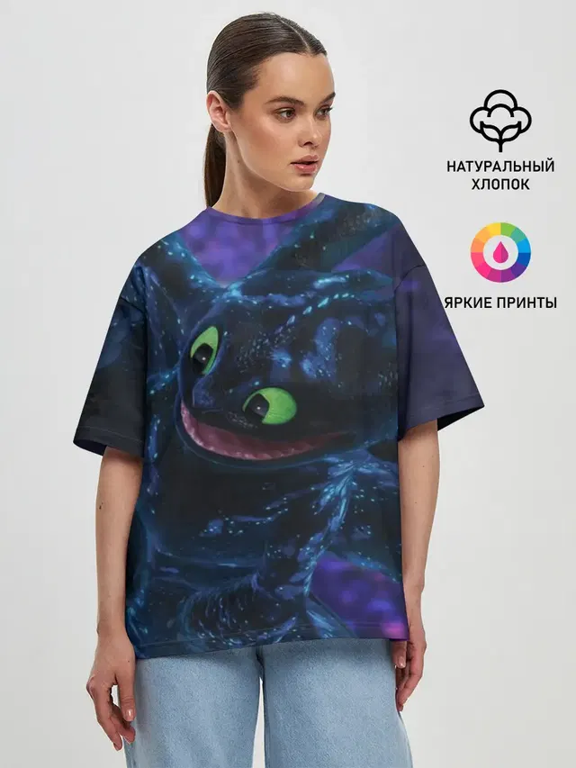 Женская футболка оверсайз