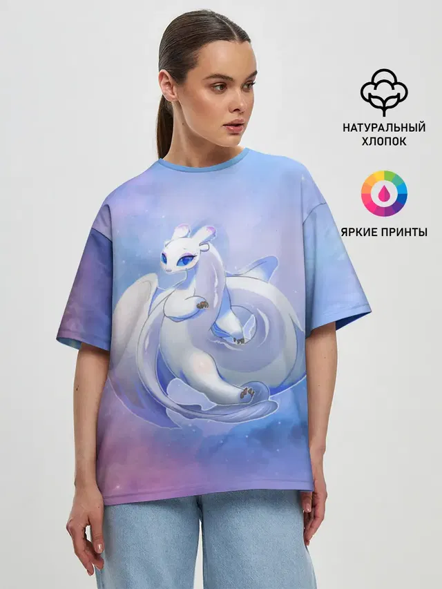 Женская футболка оверсайз
