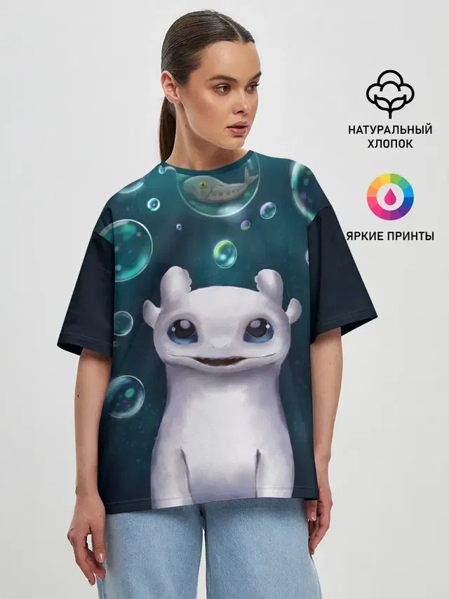 Женская футболка оверсайз