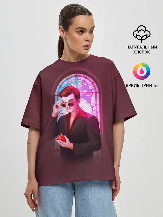 Женская футболка оверсайз