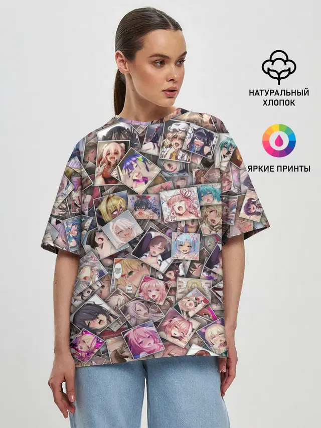Женская футболка оверсайз