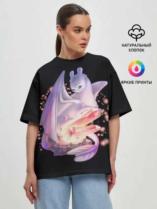 Женская футболка оверсайз