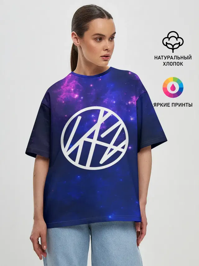 Женская футболка оверсайз
