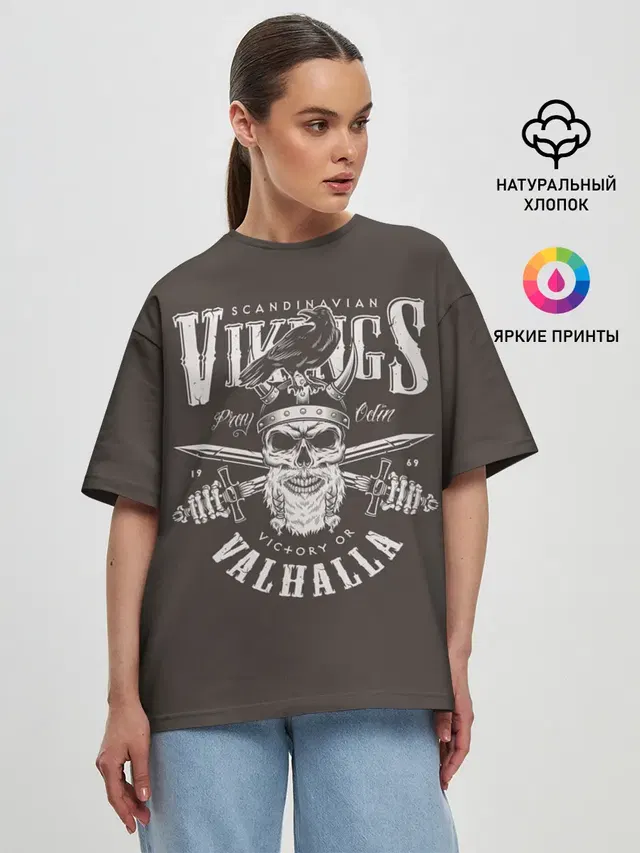 Женская футболка оверсайз