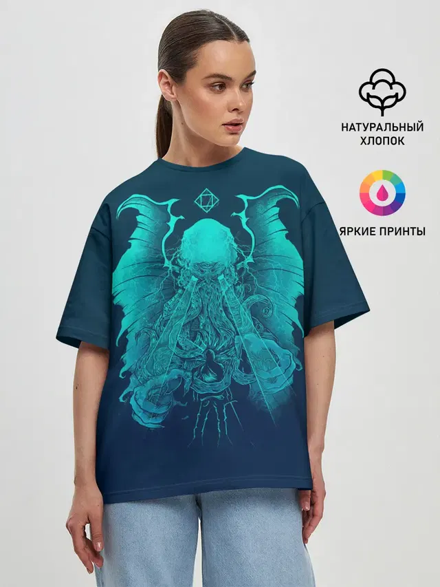 Женская футболка оверсайз