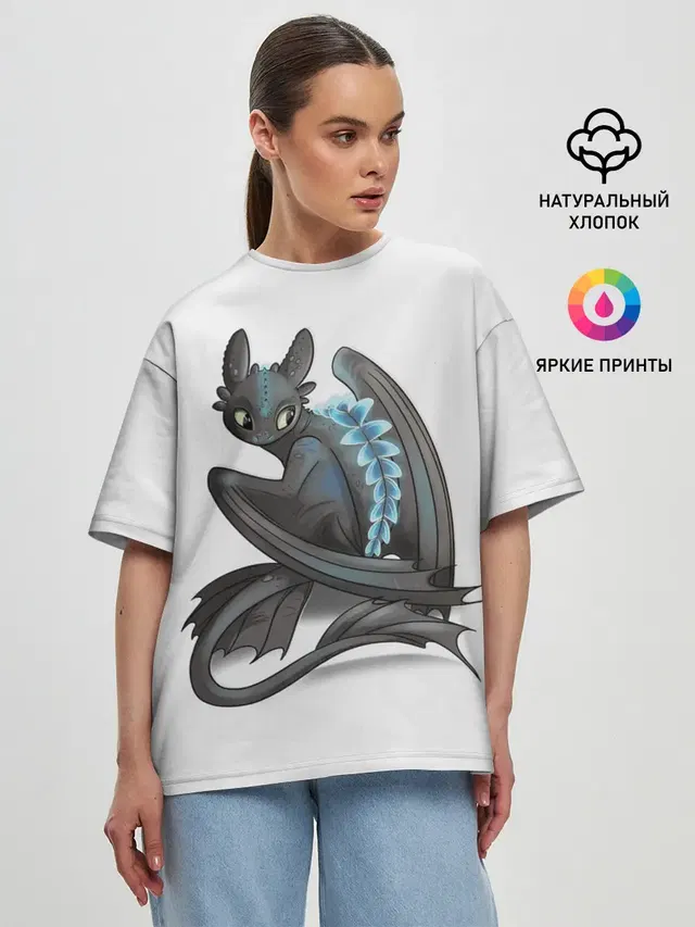 Женская футболка оверсайз