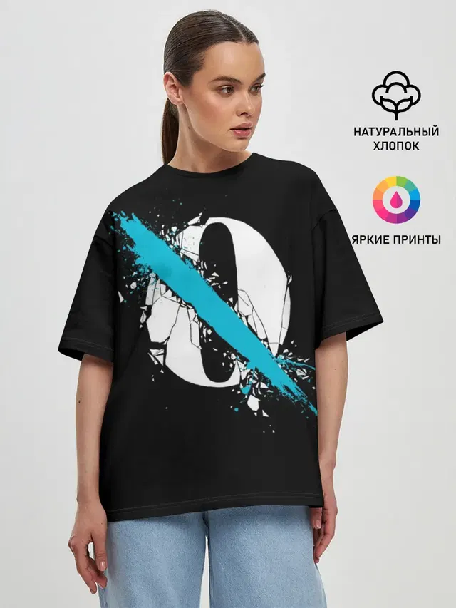 Женская футболка оверсайз