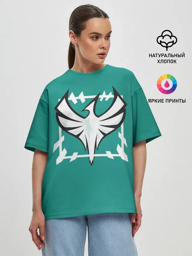 Женская футболка оверсайз